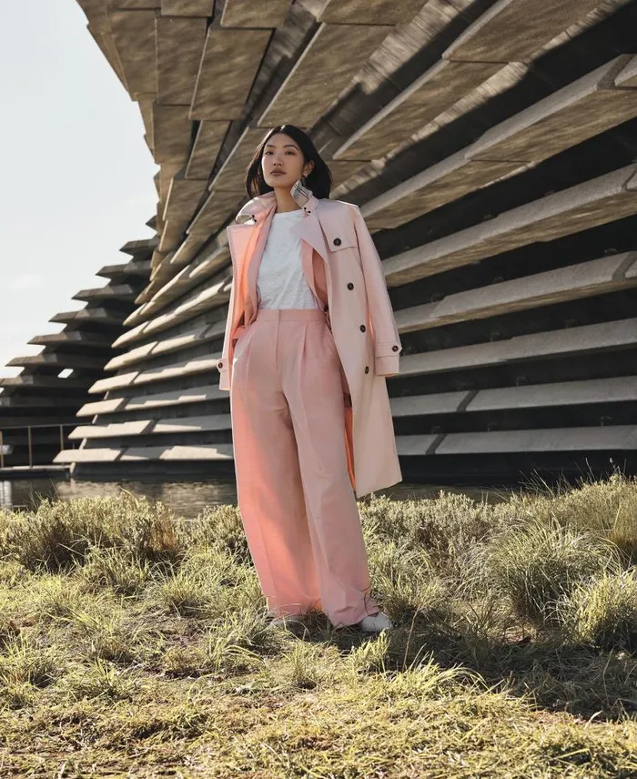 Vivienne StraightLeg Trousers Coord Primrose Pink Women Barbour Trousers and Shorts