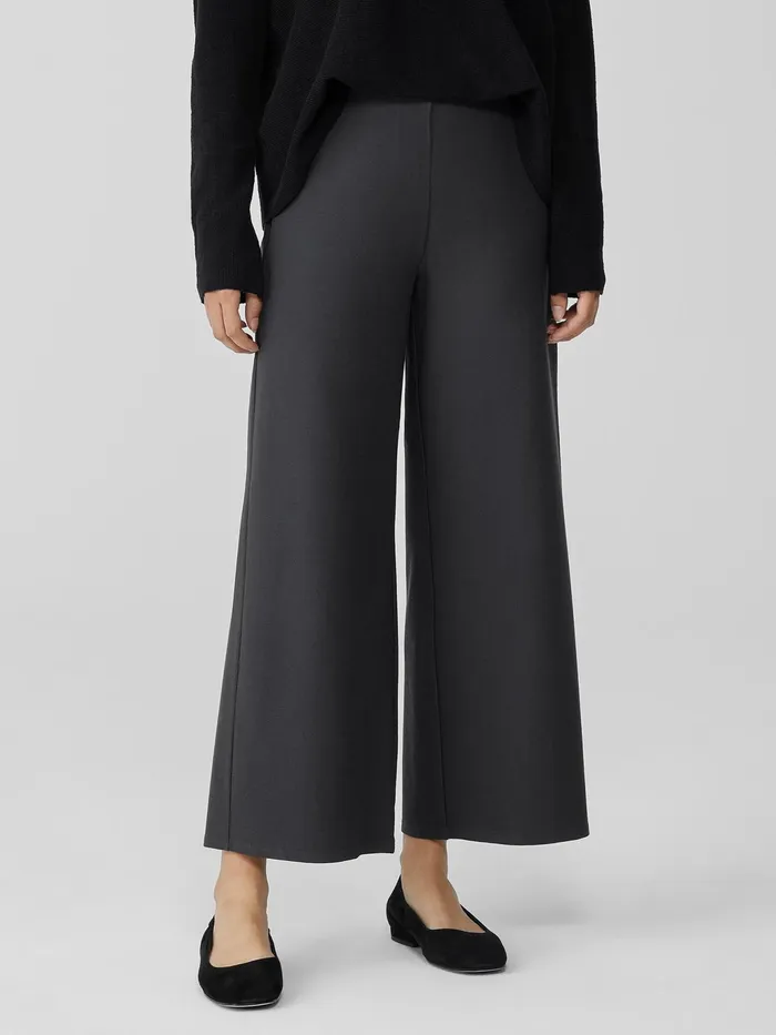 Washable Stretch Crepe WideLeg Pant Graphite Women Eileen Fisher Pants Shorts and Jumpsuits