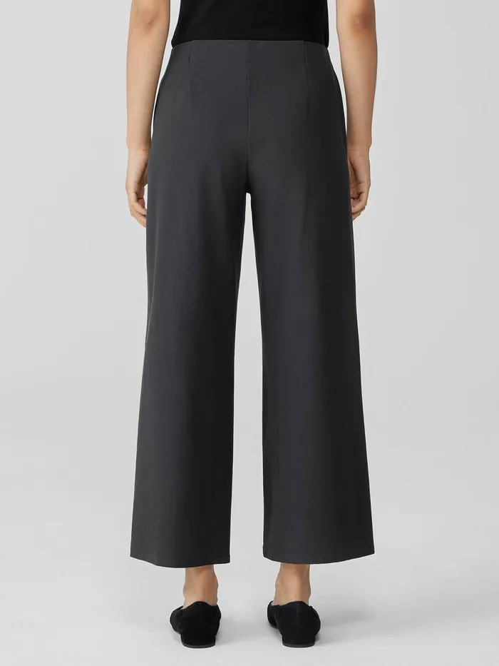 Washable Stretch Crepe WideLeg Pant Graphite Women Eileen Fisher Pants Shorts and Jumpsuits