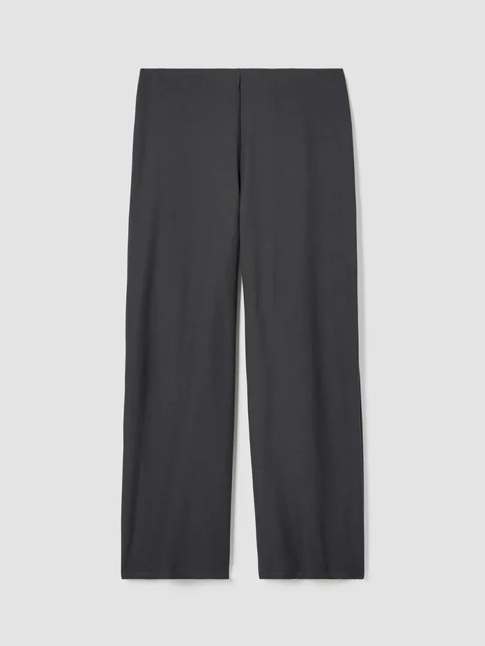 Washable Stretch Crepe WideLeg Pant Graphite Women Eileen Fisher Pants Shorts and Jumpsuits