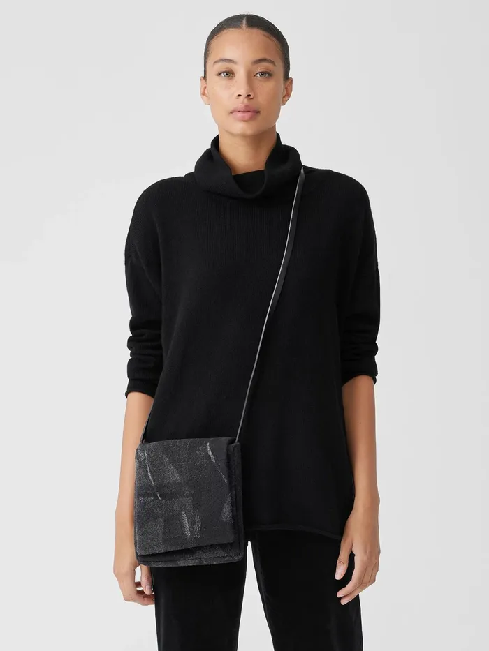 Waste No MoreCrossbody Bag Charcoal Women Eileen Fisher Accessories