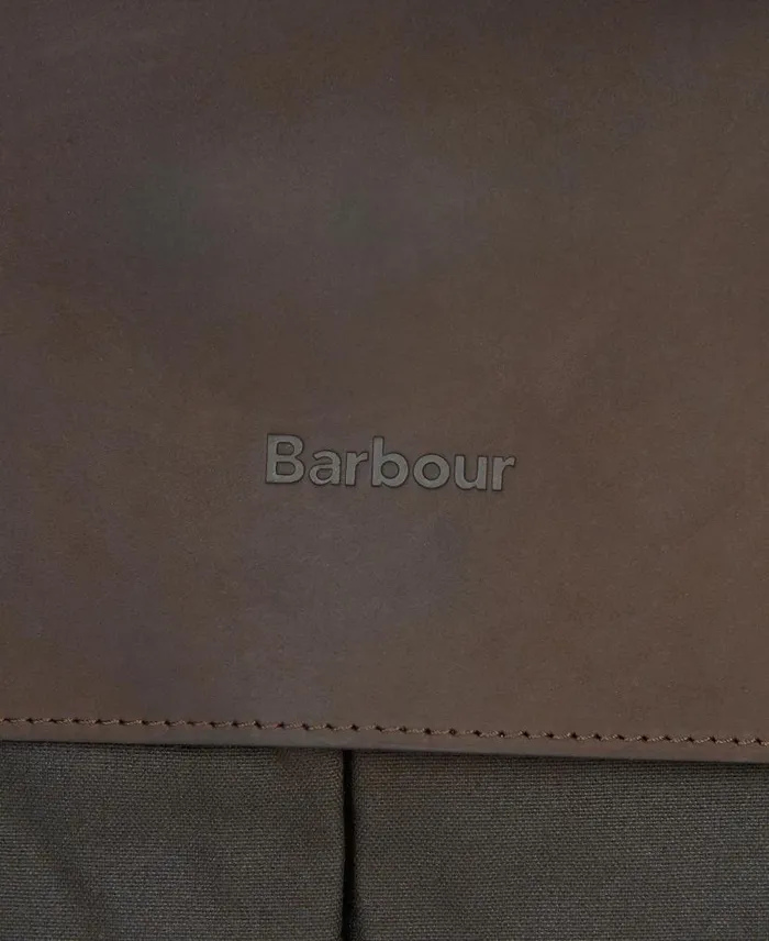 Wax Leather Briefcase Navy Men Barbour Bags and Luggage