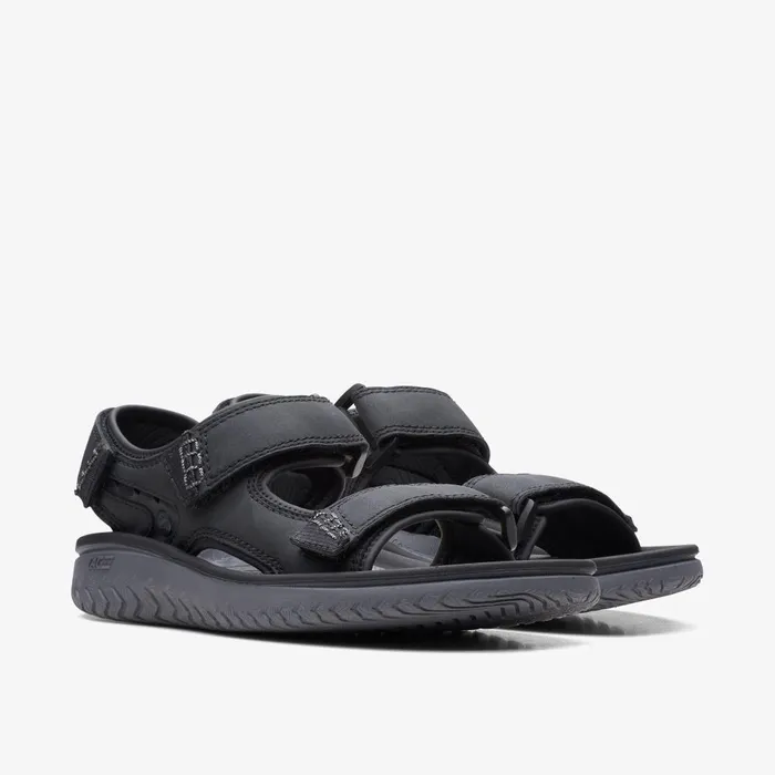 Wesley Bay Black Men Clarks Sandals and Flip Flops