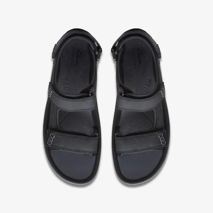Wesley Bay Black Men Clarks Sandals and Flip Flops
