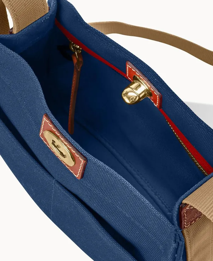 Woman Canvas Crossbody 24 Navy Dooney and Bourke Crossbodies Woman Canvas Crossbody 24 Navy Dooney and Bourke Crossbodies