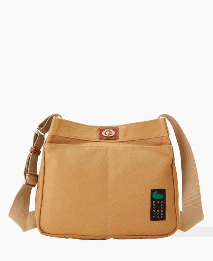 Woman Canvas Crossbody 32 Beige Dooney and Bourke Crossbodies
