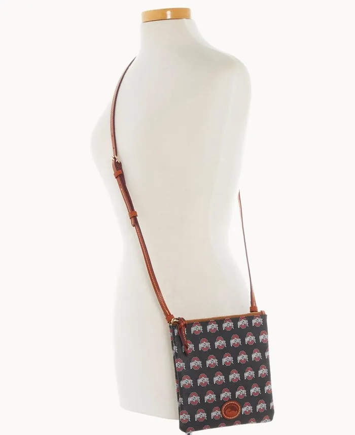 Woman Collegiate Ohio State University North South Top Zip Crossbody Ohio State Dooney and Bourke Crossbodies Woman Collegiate Ohio State University North South Top Zip Crossbody Ohio State Dooney and Bourke Crossbodies