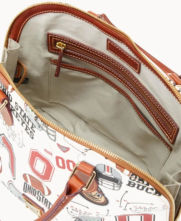 Woman Collegiate Ohio State University Zip Zip Satchel Ohio State Dooney and Bourke Satchels Woman Collegiate Ohio State University Zip Zip Satchel Ohio State Dooney and Bourke Satchels