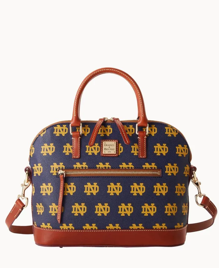 Woman Collegiate University Of Notre Dame Domed Zip Satchel Notre Dame Dooney and Bourke Satchels Woman Collegiate University Of Notre Dame Domed Zip Satchel Notre Dame Dooney and Bourke Satchels