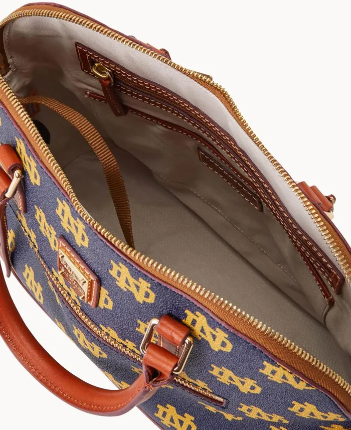 Woman Collegiate University Of Notre Dame Domed Zip Satchel Notre Dame Dooney and Bourke Satchels Woman Collegiate University Of Notre Dame Domed Zip Satchel Notre Dame Dooney and Bourke Satchels