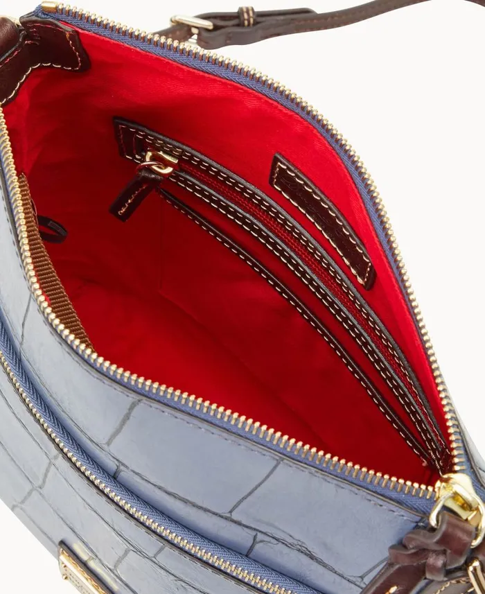 Woman Denison Crossbody Steel Blue Dooney and Bourke Crossbodies Woman Denison Crossbody Steel Blue Dooney and Bourke Crossbodies