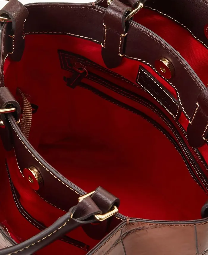Woman Denison Small Barlow Cognac Dooney and Bourke Satchels Woman Denison Small Barlow Cognac Dooney and Bourke Satchels