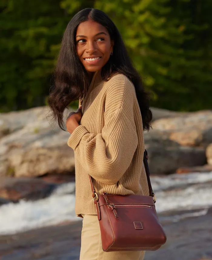 Woman Florentine Allison Crossbody Chestnut Dooney and Bourke Crossbodies Woman Florentine Allison Crossbody Chestnut Dooney and Bourke Crossbodies