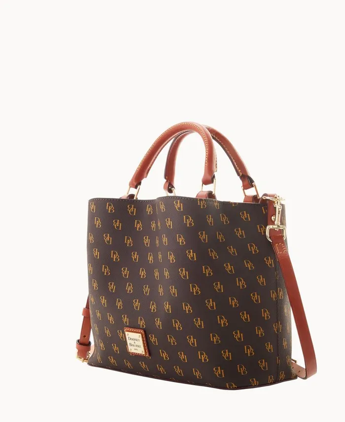 Woman Gretta Small Brenna Brown Tmoro Dooney and Bourke Satchels Woman Gretta Small Brenna Brown Tmoro Dooney and Bourke Satchels