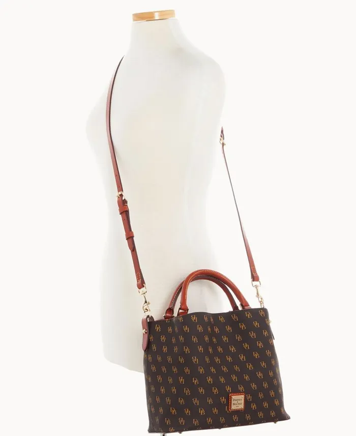 Woman Gretta Small Brenna Brown Tmoro Dooney and Bourke Satchels Woman Gretta Small Brenna Brown Tmoro Dooney and Bourke Satchels