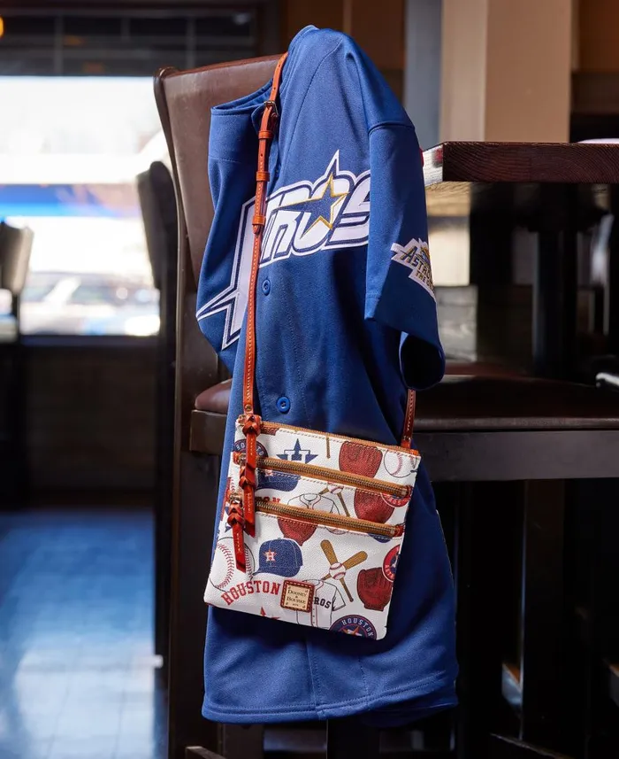Woman MLB Astros N S Triple Zip Crossbody Astros Dooney and Bourke Crossbodies Woman MLB Astros N S Triple Zip Crossbody Astros Dooney and Bourke Crossbodies