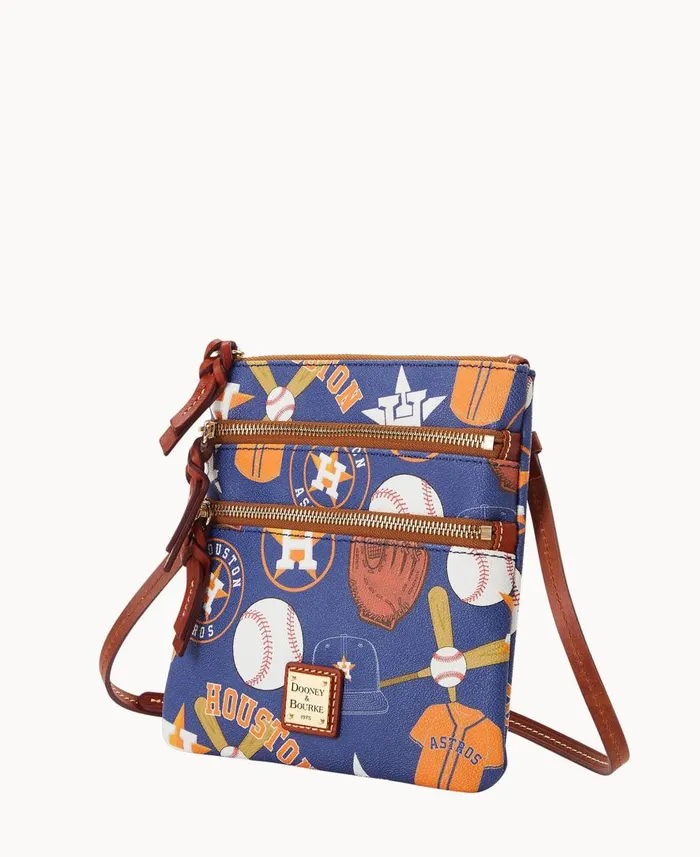 Woman MLB Astros N S Triple Zip Crossbody Astros Dooney and Bourke Crossbodies Woman MLB Astros N S Triple Zip Crossbody Astros Dooney and Bourke Crossbodies
