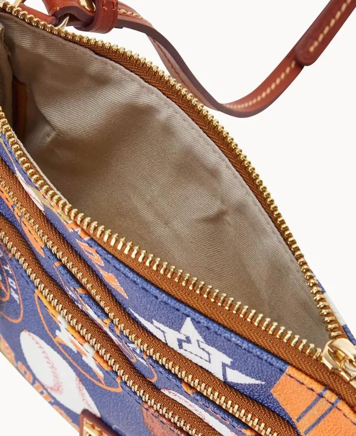 Woman MLB Astros N S Triple Zip Crossbody Astros Dooney and Bourke Crossbodies Woman MLB Astros N S Triple Zip Crossbody Astros Dooney and Bourke Crossbodies