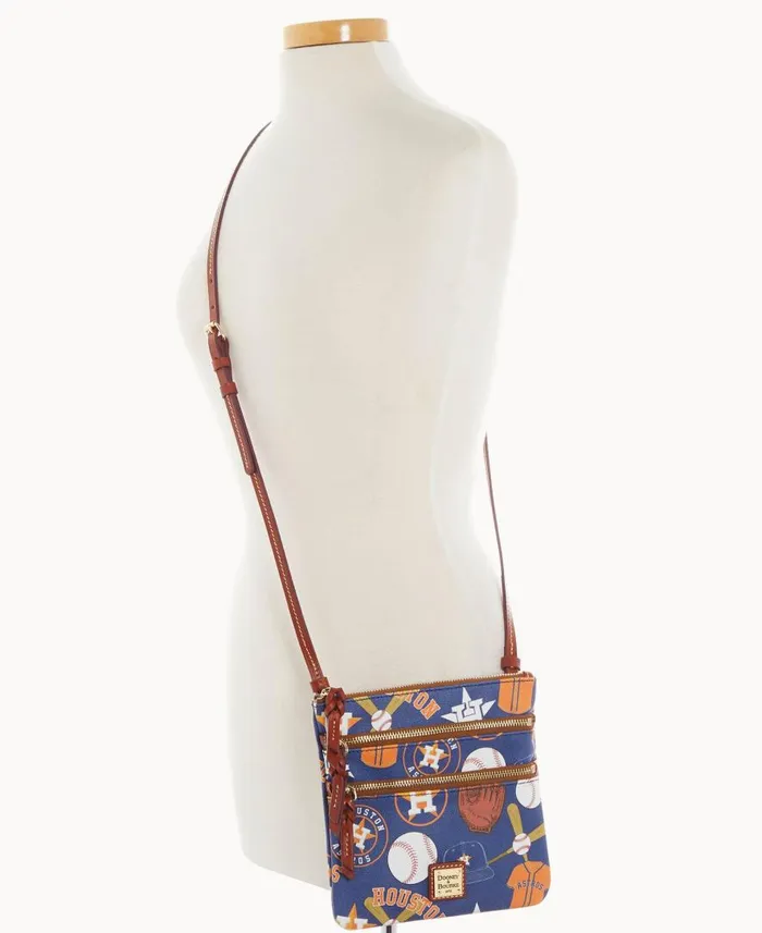 Woman MLB Astros N S Triple Zip Crossbody Astros Dooney and Bourke Crossbodies Woman MLB Astros N S Triple Zip Crossbody Astros Dooney and Bourke Crossbodies