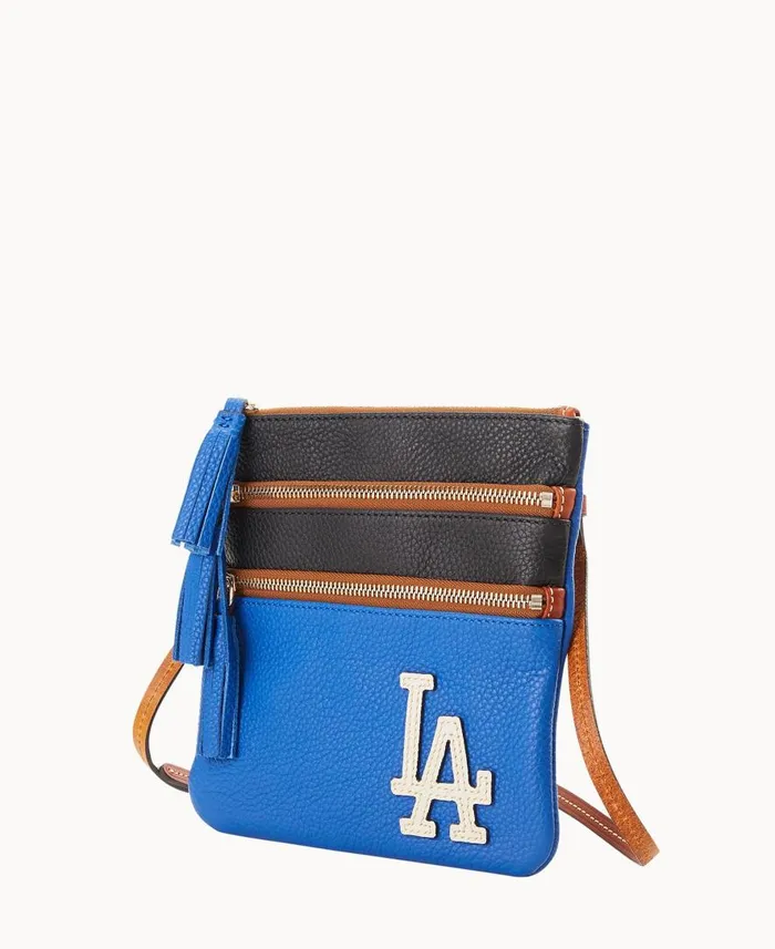 Woman MLB Dodgers Triple Zip Crossbody Dodgers Dooney and Bourke Crossbodies Woman MLB Dodgers Triple Zip Crossbody Dodgers Dooney and Bourke Crossbodies
