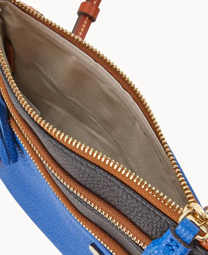 Woman MLB Dodgers Triple Zip Crossbody Dodgers Dooney and Bourke Crossbodies Woman MLB Dodgers Triple Zip Crossbody Dodgers Dooney and Bourke Crossbodies