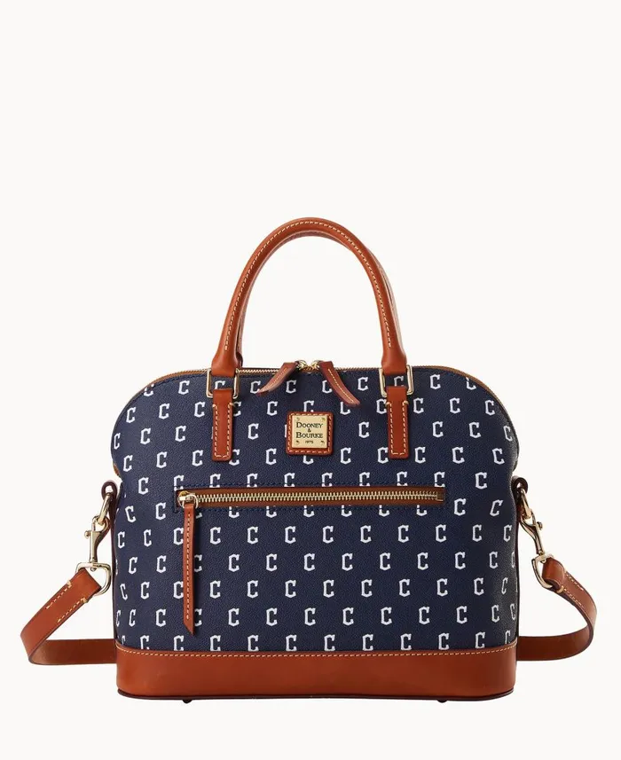 Woman MLB Guardians Domed Zip Satchel Guardians Dooney and Bourke Satchels
