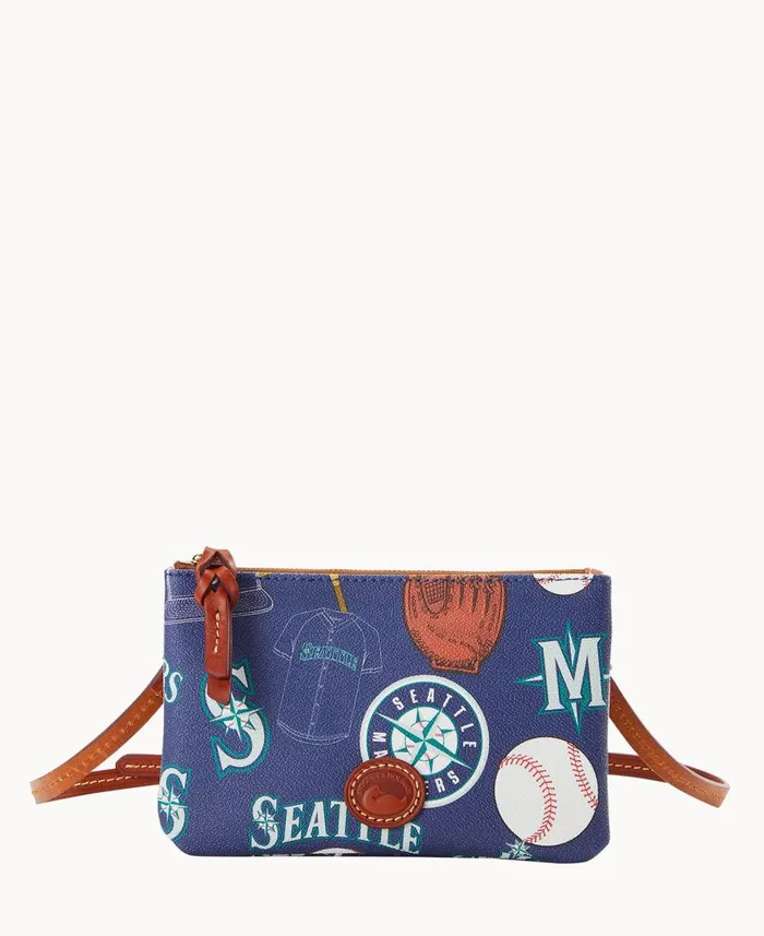 Woman MLB Mariners Top Zip Crossbody Mariners Dooney and Bourke Crossbodies