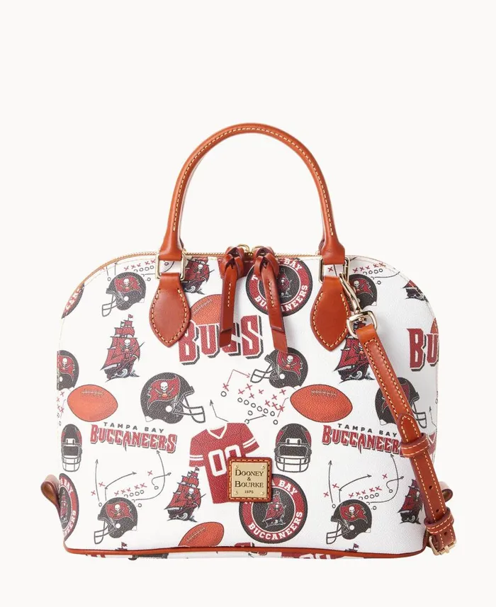Woman NFL Buccaneers Zip Zip Satchel Buccaneers Dooney and Bourke Satchels
