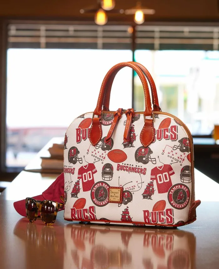 Woman NFL Buccaneers Zip Zip Satchel Buccaneers Dooney and Bourke Satchels Woman NFL Buccaneers Zip Zip Satchel Buccaneers Dooney and Bourke Satchels