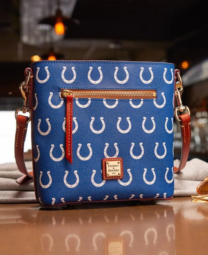 Woman NFL Colts Small Zip Crossbody Colts Dooney and Bourke Crossbodies Woman NFL Colts Small Zip Crossbody Colts Dooney and Bourke Crossbodies