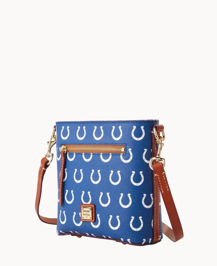 Woman NFL Colts Small Zip Crossbody Colts Dooney and Bourke Crossbodies Woman NFL Colts Small Zip Crossbody Colts Dooney and Bourke Crossbodies