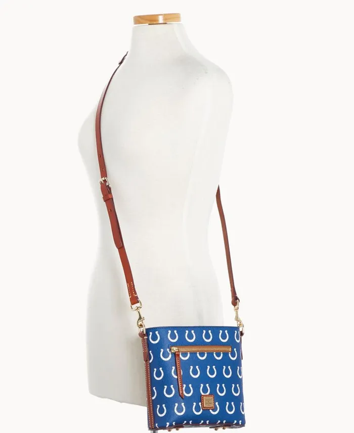 Woman NFL Colts Small Zip Crossbody Colts Dooney and Bourke Crossbodies Woman NFL Colts Small Zip Crossbody Colts Dooney and Bourke Crossbodies