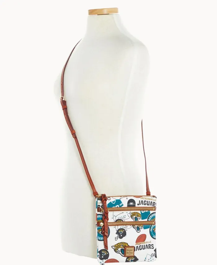 Woman NFL Jaguars N S Triple Zip Crossbody Jaguars Dooney and Bourke Crossbodies Woman NFL Jaguars N S Triple Zip Crossbody Jaguars Dooney and Bourke Crossbodies
