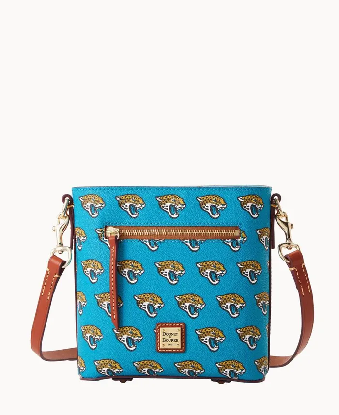 Woman NFL Jaguars Small Zip Crossbody Jaguars Dooney and Bourke Crossbodies