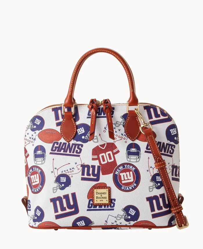Woman NFL NY Giants Zip Zip Satchel Giants Dooney and Bourke Satchels