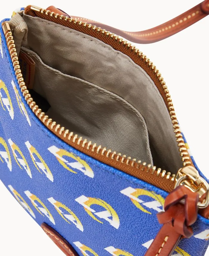 Woman NFL Rams Small North South Top Zip Crossbody Rams Dooney and Bourke Crossbodies Woman NFL Rams Small North South Top Zip Crossbody Rams Dooney and Bourke Crossbodies