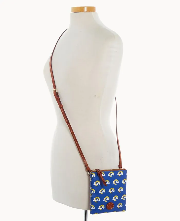 Woman NFL Rams Small North South Top Zip Crossbody Rams Dooney and Bourke Crossbodies Woman NFL Rams Small North South Top Zip Crossbody Rams Dooney and Bourke Crossbodies