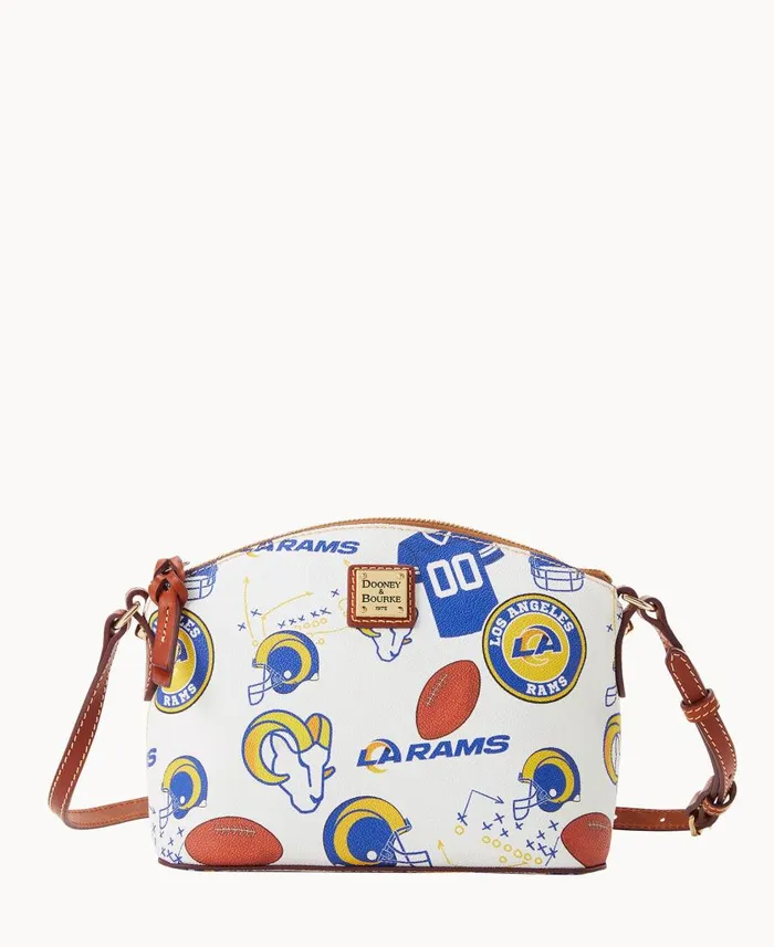 Woman NFL Rams Suki Crossbody Rams Dooney and Bourke Crossbodies
