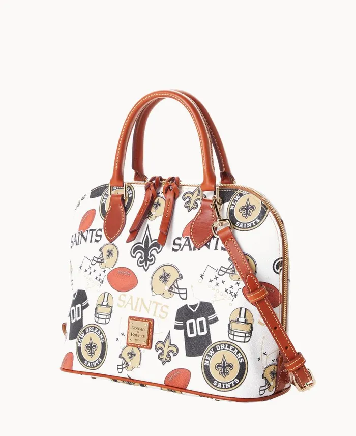 Woman NFL Saints Zip Zip Satchel Saints Dooney and Bourke Satchels Woman NFL Saints Zip Zip Satchel Saints Dooney and Bourke Satchels