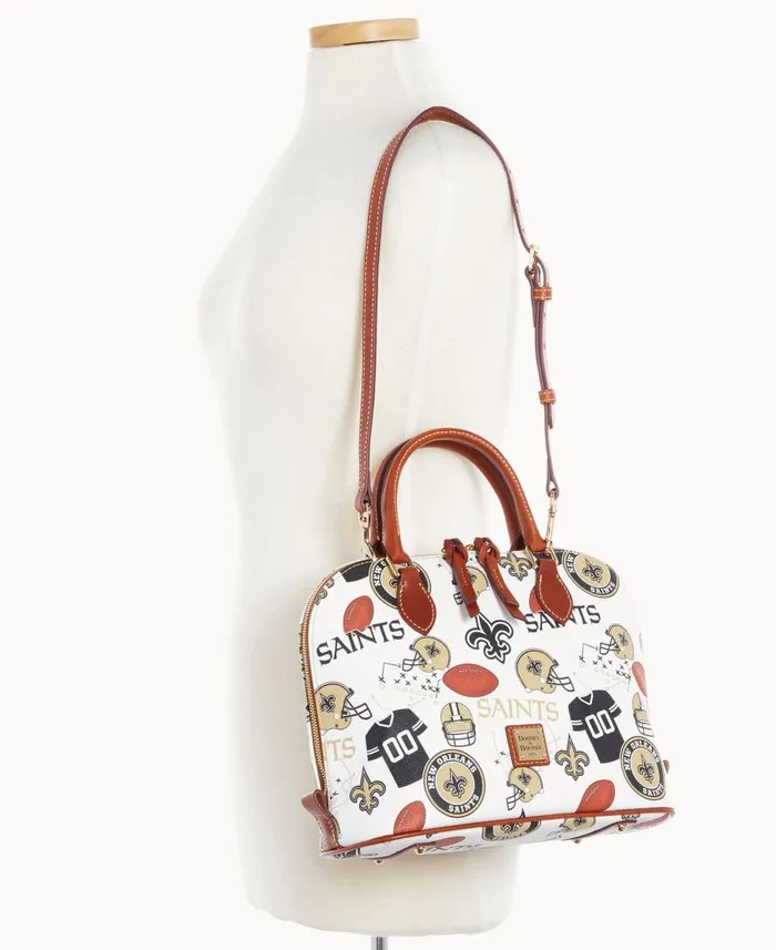 Woman NFL Saints Zip Zip Satchel Saints Dooney and Bourke Satchels Woman NFL Saints Zip Zip Satchel Saints Dooney and Bourke Satchels