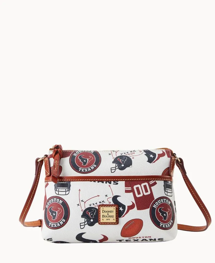 Woman NFL Texans Ginger Crossbody Texans Dooney and Bourke Crossbodies