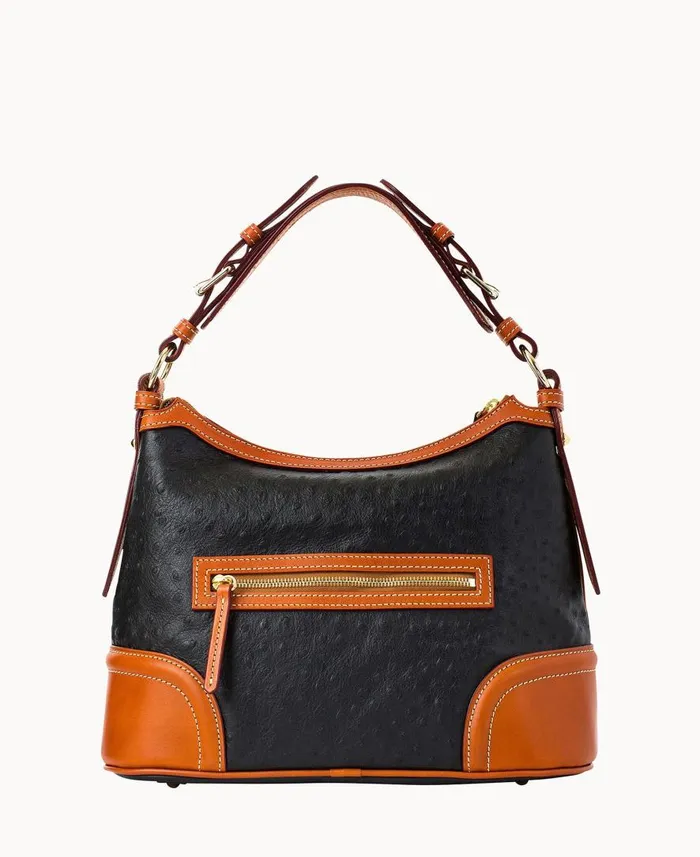 Woman Ostrich Hobo Black Dooney and Bourke Shoulder Bags Woman Ostrich Hobo Black Dooney and Bourke Shoulder Bags