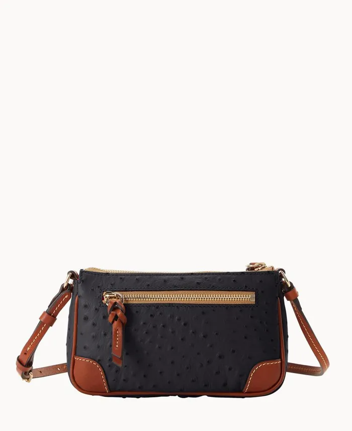 Woman Ostrich Slim Crossbody Black Dooney and Bourke Crossbodies Woman Ostrich Slim Crossbody Black Dooney and Bourke Crossbodies