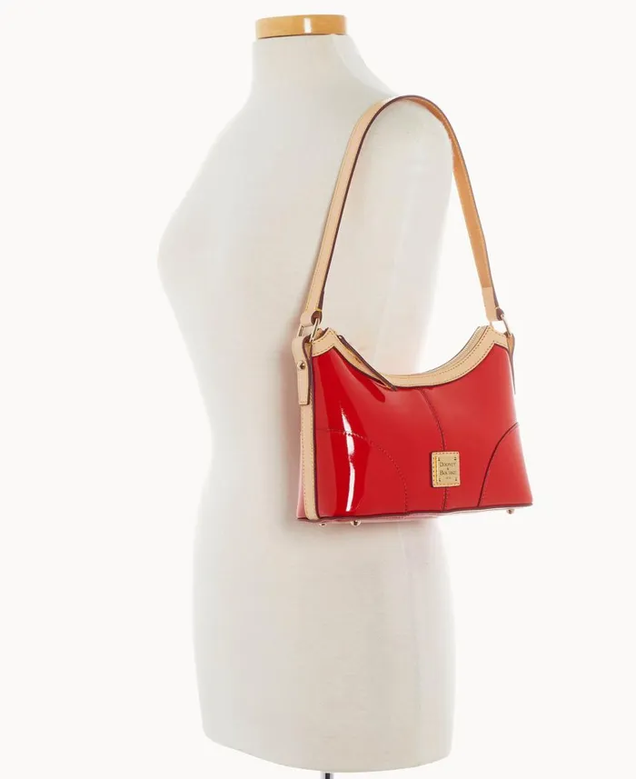 Woman Patent Baguette Red Dooney and Bourke Shoulder Bags Woman Patent Baguette Red Dooney and Bourke Shoulder Bags