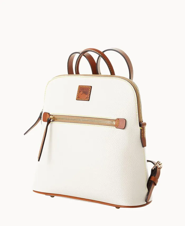 Woman Pebble Grain Backpack White Dooney and Bourke Backpacks Woman Pebble Grain Backpack White Dooney and Bourke Backpacks