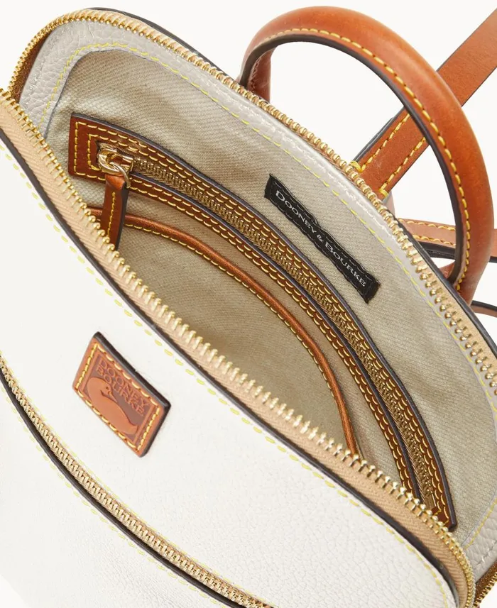 Woman Pebble Grain Backpack White Dooney and Bourke Backpacks Woman Pebble Grain Backpack White Dooney and Bourke Backpacks