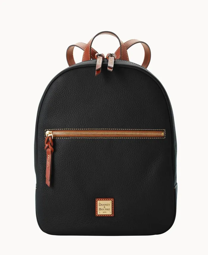 Woman Pebble Grain Ronnie Backpack Black Dooney and Bourke Backpacks