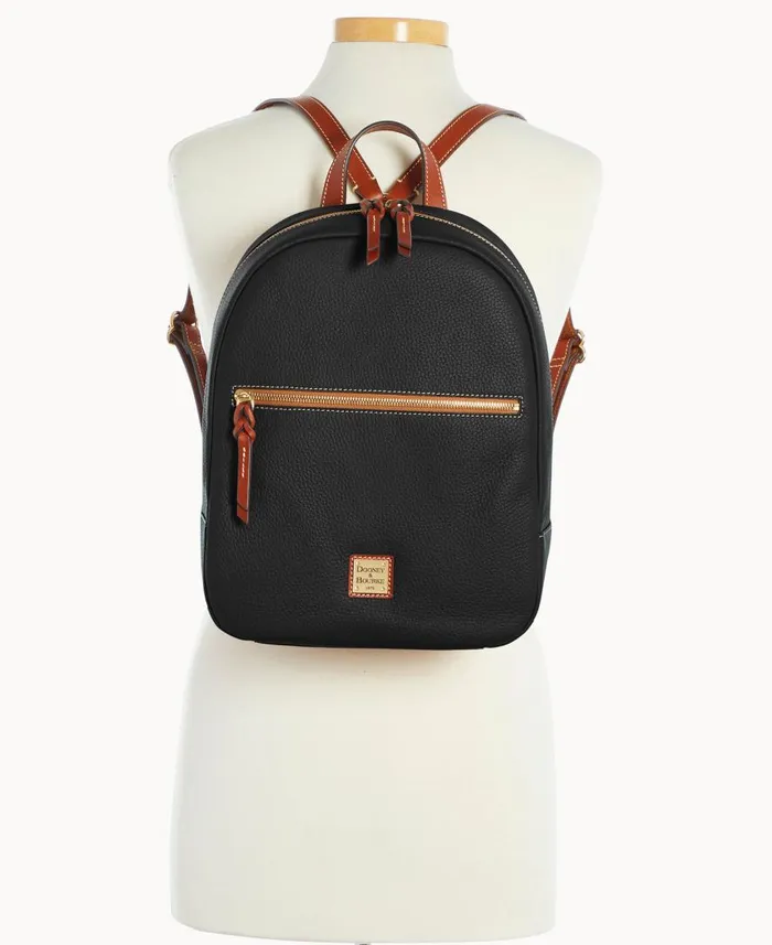 Woman Pebble Grain Ronnie Backpack Black Dooney and Bourke Backpacks Woman Pebble Grain Ronnie Backpack Black Dooney and Bourke Backpacks