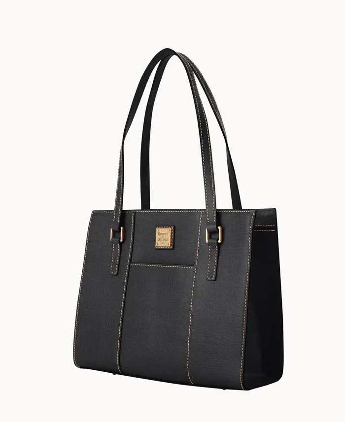 Woman Saffiano Charlotte Black Black Dooney and Bourke Shoulder Bags Woman Saffiano Charlotte Black Black Dooney and Bourke Shoulder Bags