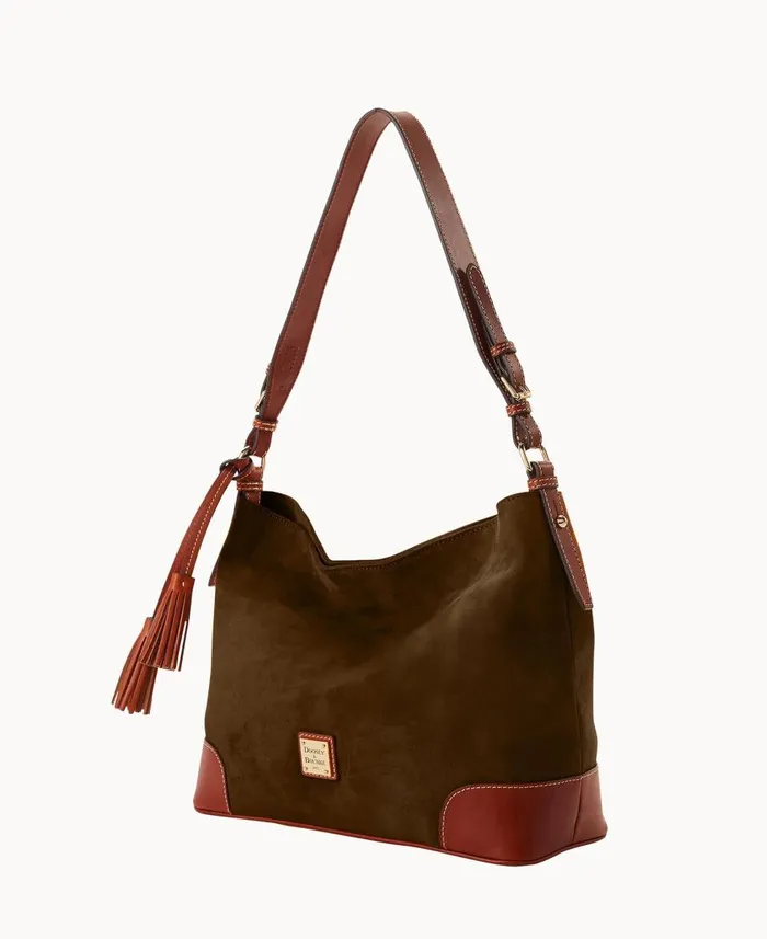 Woman Suede Large Sac Olive Dooney and Bourke Shoulder Bags Woman Suede Large Sac Olive Dooney and Bourke Shoulder Bags